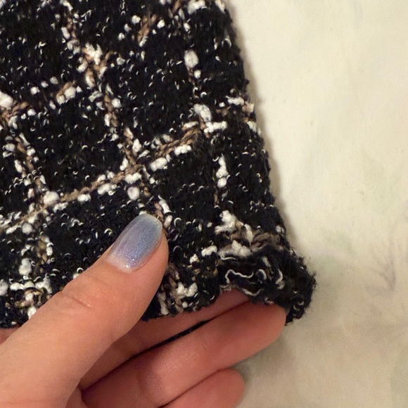 Abercrombie & Fitch Black and White Tweed Tank Top - Picture 5 of 5